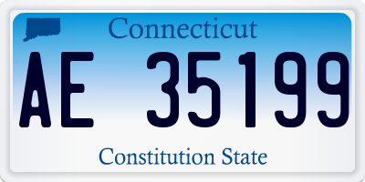 CT license plate AE35199