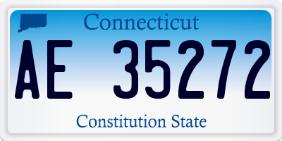 CT license plate AE35272