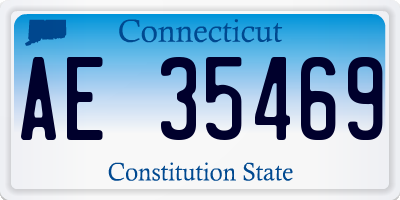 CT license plate AE35469