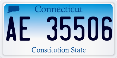 CT license plate AE35506