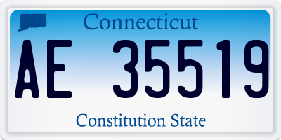 CT license plate AE35519