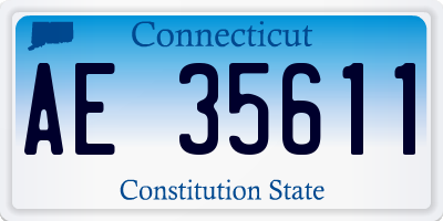 CT license plate AE35611