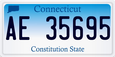 CT license plate AE35695