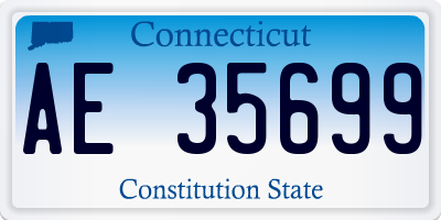 CT license plate AE35699