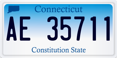 CT license plate AE35711