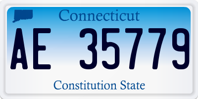 CT license plate AE35779