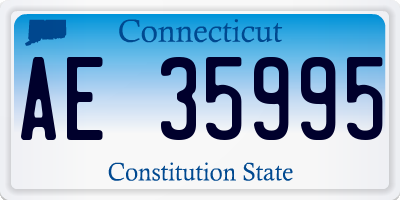 CT license plate AE35995