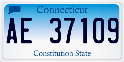 CT license plate AE37109