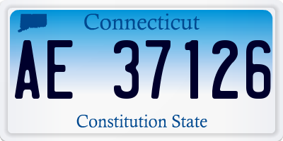 CT license plate AE37126