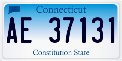 CT license plate AE37131