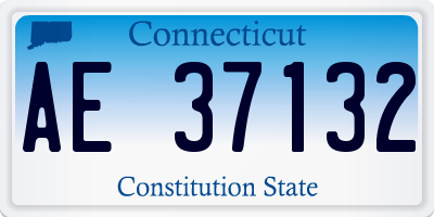 CT license plate AE37132
