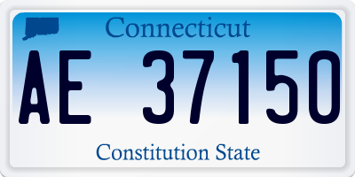 CT license plate AE37150