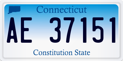 CT license plate AE37151