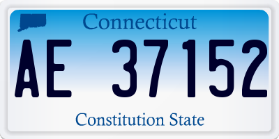 CT license plate AE37152