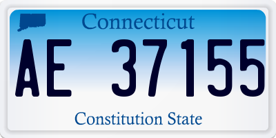 CT license plate AE37155