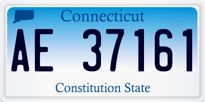 CT license plate AE37161