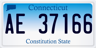 CT license plate AE37166