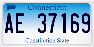 CT license plate AE37169