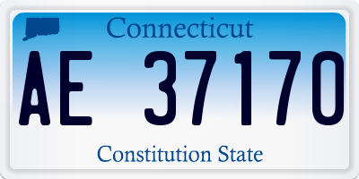 CT license plate AE37170