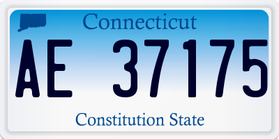 CT license plate AE37175