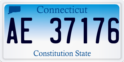 CT license plate AE37176