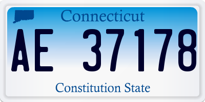 CT license plate AE37178