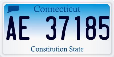 CT license plate AE37185