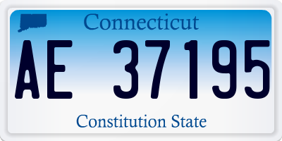 CT license plate AE37195