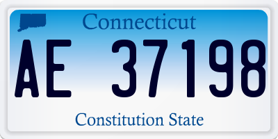 CT license plate AE37198