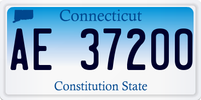 CT license plate AE37200