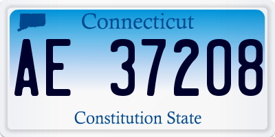 CT license plate AE37208