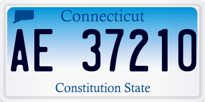 CT license plate AE37210