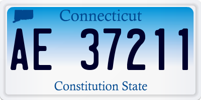 CT license plate AE37211