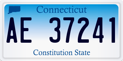 CT license plate AE37241