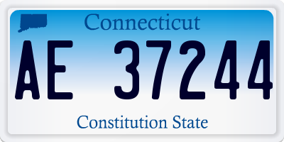 CT license plate AE37244