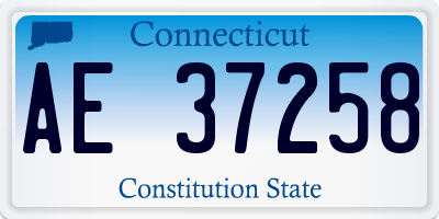 CT license plate AE37258