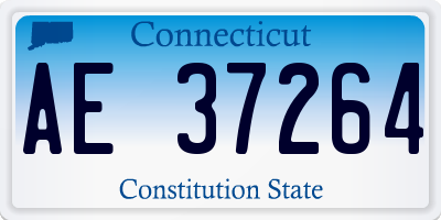 CT license plate AE37264