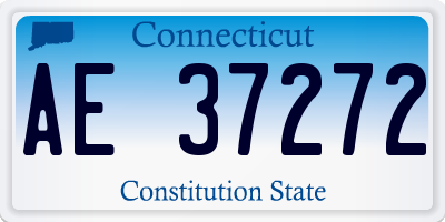 CT license plate AE37272