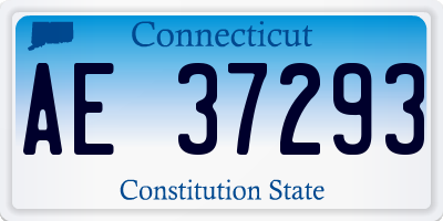 CT license plate AE37293