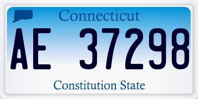 CT license plate AE37298