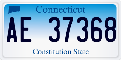 CT license plate AE37368