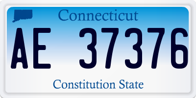 CT license plate AE37376