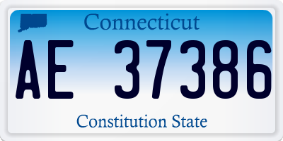 CT license plate AE37386