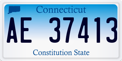 CT license plate AE37413