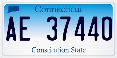 CT license plate AE37440