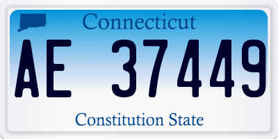 CT license plate AE37449