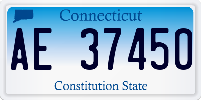 CT license plate AE37450