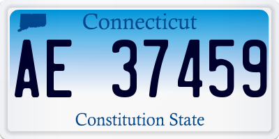 CT license plate AE37459