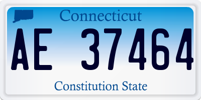 CT license plate AE37464