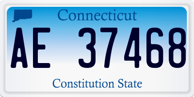 CT license plate AE37468